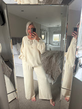 Load image into Gallery viewer, The chiffon trouser suit with tie detail
