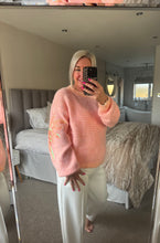 Load image into Gallery viewer, SALE The sequin palm tree sleeve knit (no return on sale items)
