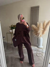 Load image into Gallery viewer, The black label dip hem sequin jersey tunic with zip detailing
