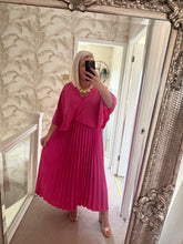Load image into Gallery viewer, The Nikki pleated cape dress
