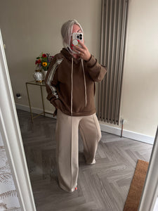 The Luxe jersey striped seam tracksuit