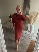 Load image into Gallery viewer, The fall collection “Ribbed two piece dress &amp; jumper set”

