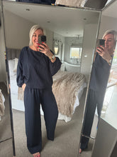 Load image into Gallery viewer, The chiffon pinstripe trouser suit
