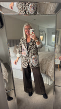 Load image into Gallery viewer, The zeta Otto animal print brushed blazer/coat
