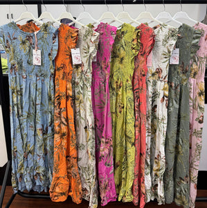 The botanical shirred dress