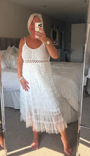 Load image into Gallery viewer, The Bora Bora crochet tulle dress
