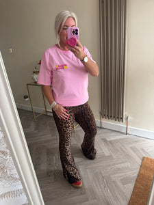 The supersoft animal print flares