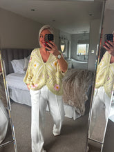 Load image into Gallery viewer, The Daisy crochet button through top/cardigan
