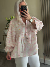 Load image into Gallery viewer, The cotton smock tops in animal print &amp; daisy stripe
