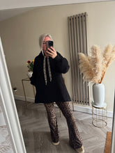 Load image into Gallery viewer, The fleece lined hoodie with animal print detail &amp; pockets
