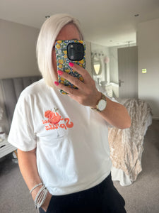 SALE The Aperol spritz t shirt in white (no return on sale items)