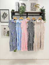 Load image into Gallery viewer, The Ibiza striped button through dress
