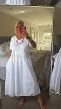 Load image into Gallery viewer, The Ibiza ribbed t shirt dress with pockets
