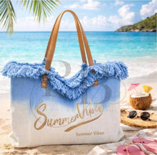 Load image into Gallery viewer, The summer vibes beach bag
