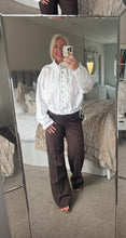 Load image into Gallery viewer, The zetta Otto 100% cotton tie detail button through shirt jacket
