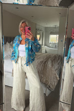 Load image into Gallery viewer, The Aquamarine tie waist jacket
