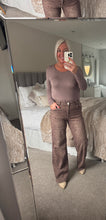 Load image into Gallery viewer, The Chocolate animal print super stretch jeans
