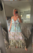 Load image into Gallery viewer, The Bora Bora tassel maxi dress with foil detailing
