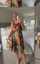 Load image into Gallery viewer, The Bora Bora 100% cotton abstract swish dress

