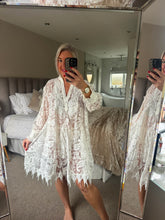 Load image into Gallery viewer, The Bora Bora lace smock dress

