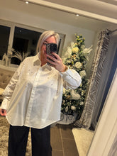 Load image into Gallery viewer, The zeta Otto 100% cotton diamanté shirt
