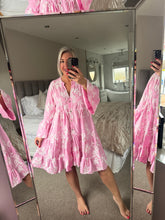 Load image into Gallery viewer, The Bora Bora embroidered smock dress
