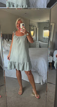 Load image into Gallery viewer, The linen look striped dress

