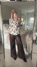 Load image into Gallery viewer, The Marissa fine knit animal print top
