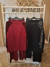 Load image into Gallery viewer, The ruby sequin tracksuit
