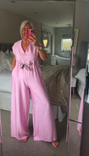 Load image into Gallery viewer, The Tie waist scarf jumpsuit
