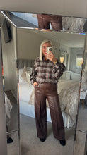 Load image into Gallery viewer, The zeta Otto embellished cotton mix checked shirt
