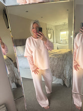 Load image into Gallery viewer, The luxe jersey lace sleeve tracksuit
