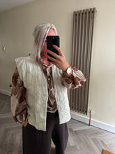 Load image into Gallery viewer, The embroidered gillet with sparkle detail
