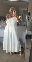 Load image into Gallery viewer, The Bora Bora jersey jumpsuit with pockets &amp; detachable flower
