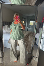 Load image into Gallery viewer, The Ibiza broaderie anglais cotton puff hem top
