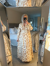 Load image into Gallery viewer, SAlE The swirl maxi dress in nude (No return on sale items)
