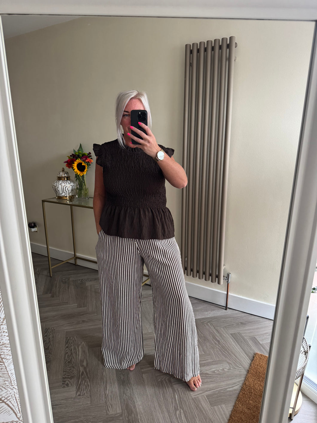 The shirred frill tops