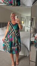 Load image into Gallery viewer, The Bora Bora 100% cotton abstract swish dress
