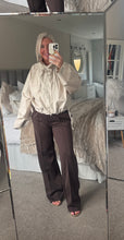 Load image into Gallery viewer, The zetta Otto 100% cotton tie detail button through shirt jacket
