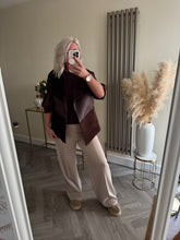 Load image into Gallery viewer, The Amelia faux suede faux fur  gillets
