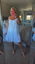 Load image into Gallery viewer, The Ibiza lace cotton strappy dress
