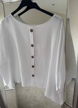 Load image into Gallery viewer, The Ibiza Hopsack button back top
