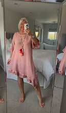 Load image into Gallery viewer, The Hopsack a symmetrical frill dress
