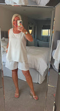 Load image into Gallery viewer, The linen look striped shorts set with pockets
