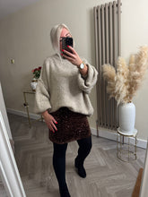 Load image into Gallery viewer, The Tiggy velour sequin skirt
