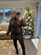 Load image into Gallery viewer, SALE The argyle knitted dress (no return on sale items)
