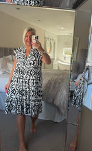Load image into Gallery viewer, The Animal print frill sleeve smock dress
