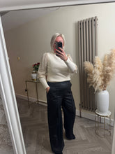 Load image into Gallery viewer, The sequin sleeve ribbed knit
