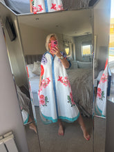 Load image into Gallery viewer, The Bora Bora button through printed shirt dress with pockets
