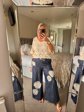 Load image into Gallery viewer, The Bora Bora crochet denims
